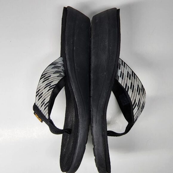 Teva Voya Wedge Thong Sandals Black and Gray‎ womens size 10 - Picture 4 of 9
